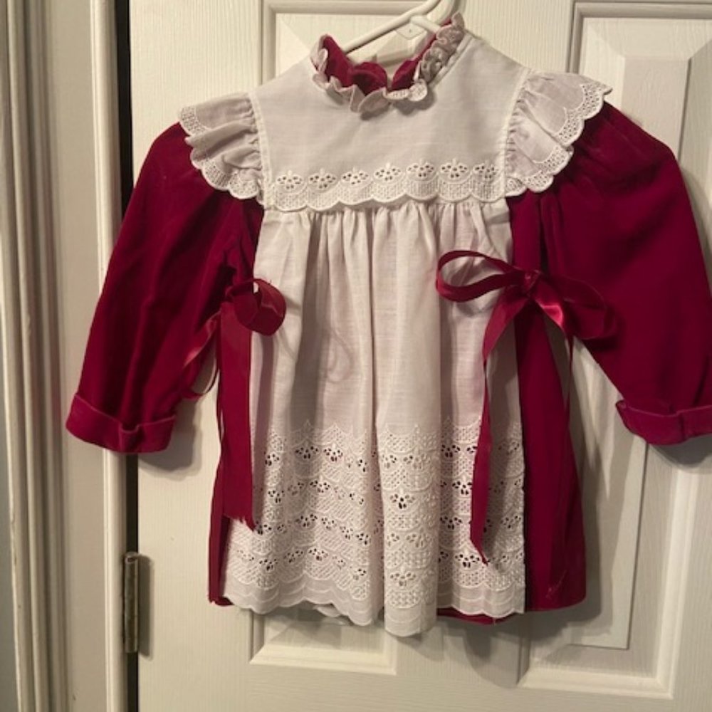 Vintage Harold Square Girl's Velvet Dress, size 4T